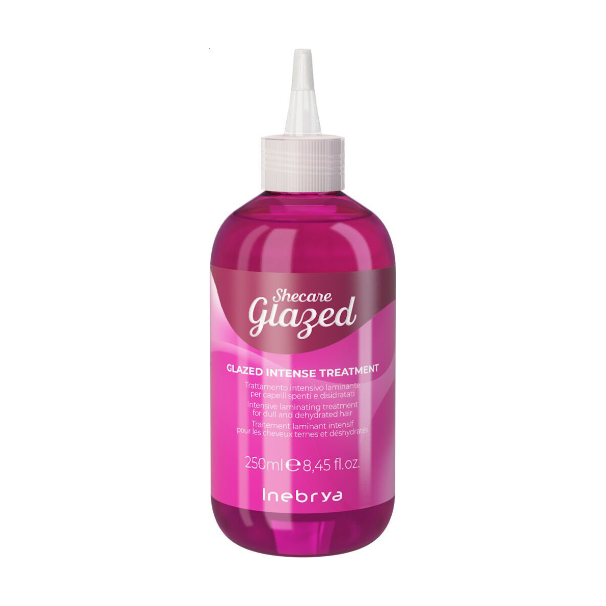 Уцінка! Крем-догляд для блиску волосся Inebrya Sheсare Glazed Intense Treatment з ефектом глазурування, 250 мл